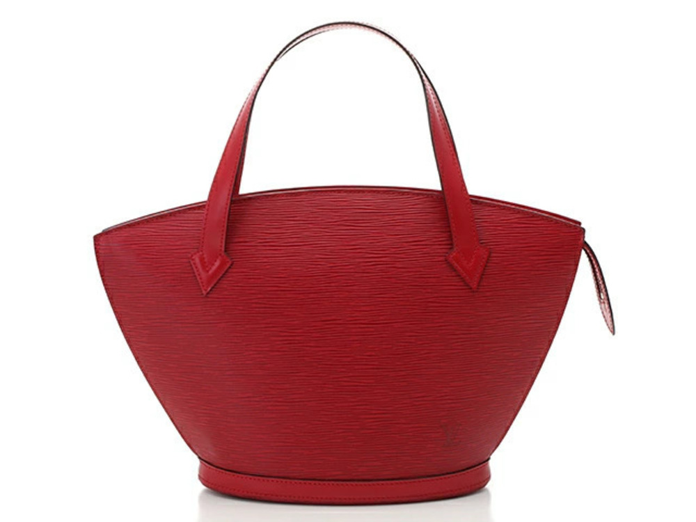 LOUIS VUITTON Shoulder Bag Saint Jacques Epi Castilian Red